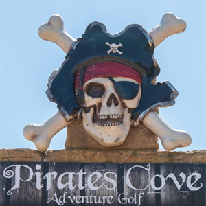 Logo for Pirates Cove Crazy Golf
